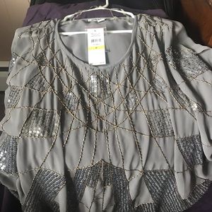 Andrew Charles beaded tunic